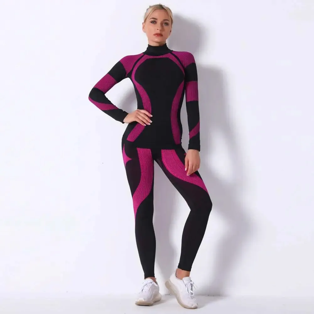 Inne sportowe dobre dziewczyny Zestaw bielizny Fitness Trening Thermal Gym Skibarding Sport Running Yoga Exercise Suit Long Johns 9185 231114