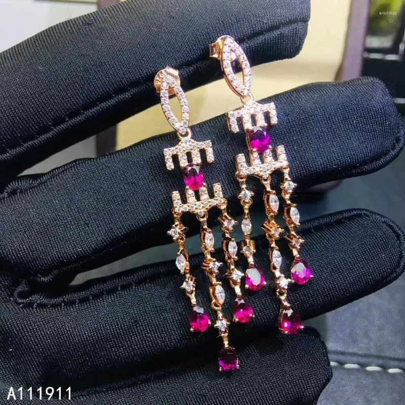 Brincos pendurados kjjeaxcmy jóias finas 925 prata esterlina incrustada natural garnet moda feminina suporte detecção clássico