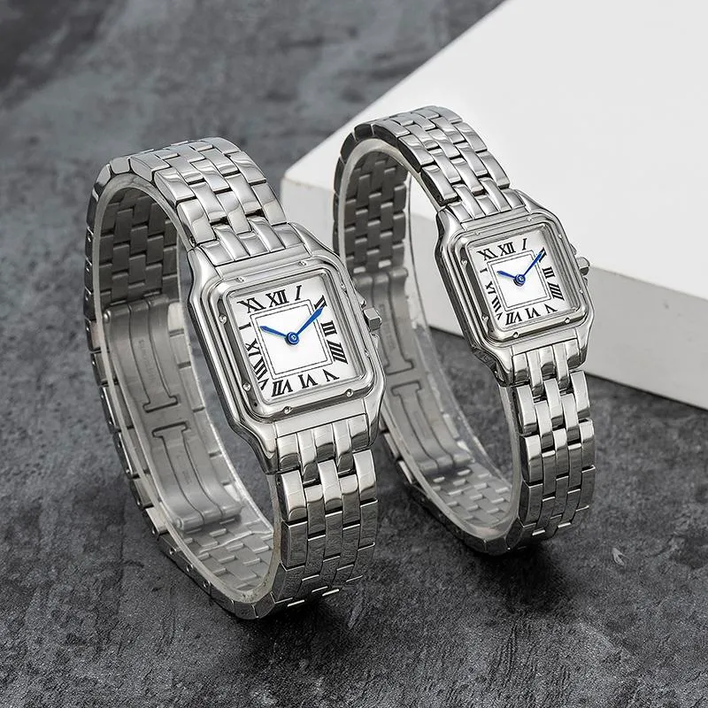 새로운 럭셔리 여성 시계 우아한 패션 스테인리스 스틸 스트랩 멀티 컬러 스타일 수입 석영 운동 방수 베스트셀러 커플 시계