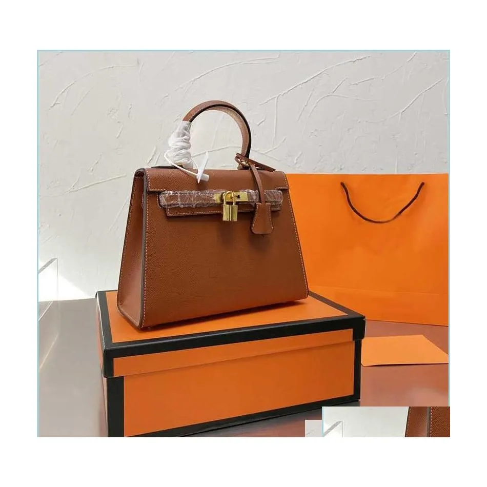 Andra väskor 2021 Designer Ladies Totes Leather High Quality Fashion Handbag Shoder Crossbody Bag 7 Färger Storlek 25 cm Drop D OT1RC DELI DHVMB