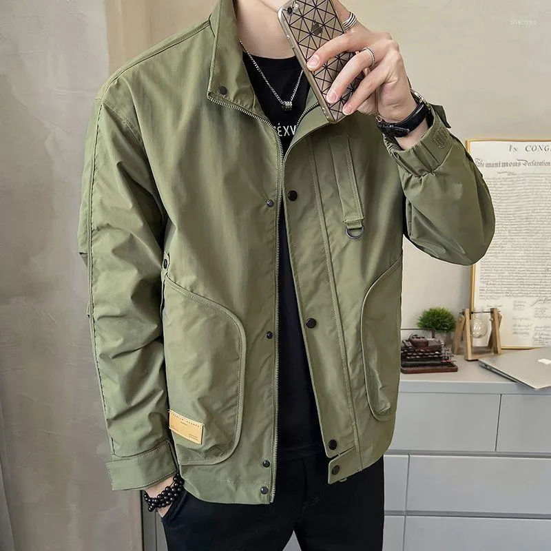 Herenjassen Japanse stijl streetwear leger plus size werkjack mannen kleding Harajuku jas Koreaanse mode militair werkkleding v46