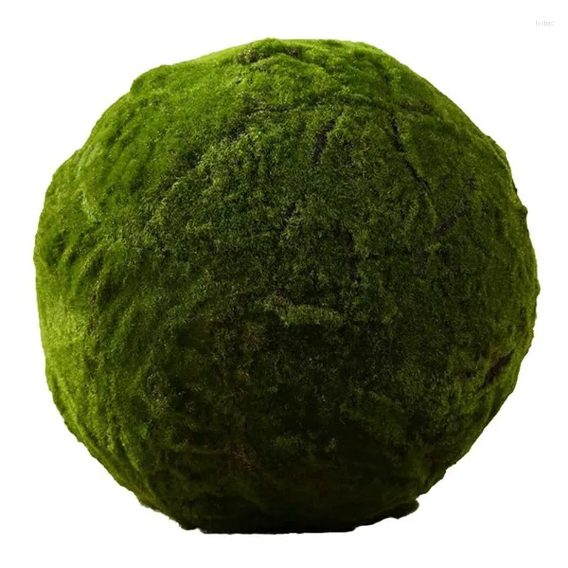 Dekorativa blommor 2x Green Artificial Moss Balls Stones Greenery Plant Ball Decoration For Wedding Party 20cm