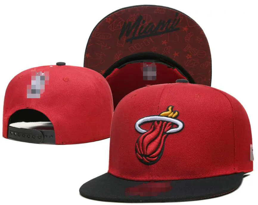 Miami''heat''ball Caps2023-24ユニセックスファッションコットン野球帽スナップバックハット男性