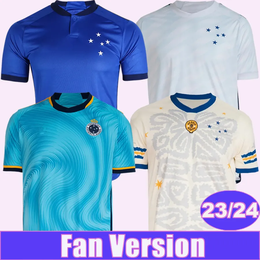 2023 24 Cruzeiro WILLIAM Maglie da calcio da uomo HADO W.RIBEIRO M.VITAL Home Away 3rd Special Editions Maglie da calcio a maniche corte