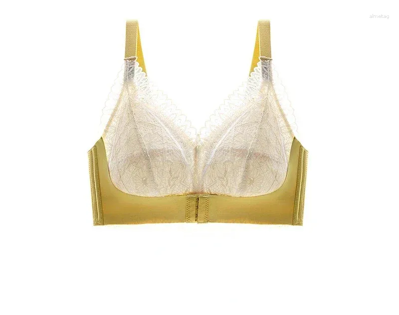 Sexy Lace Push Up Bra With Front Buckle Cape For Women Small, Traceless,  And Fashionable From Almetag, $132.08