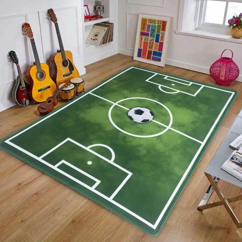 Carpets Children's Football Large Size Game Play Mat Boy Bedroom Carpet Decoration Rug By Living Room