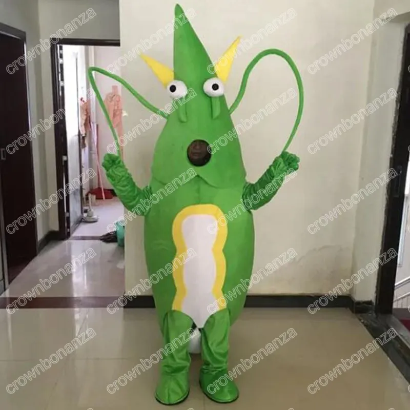 Costumes de mascotte de homard bleu vert mignon