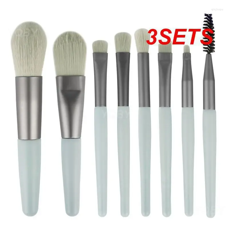 Makeup Brushes 3ets Professional Soft Brestles Exakt applikation Högkvalitativ mångsidig lättanvändning