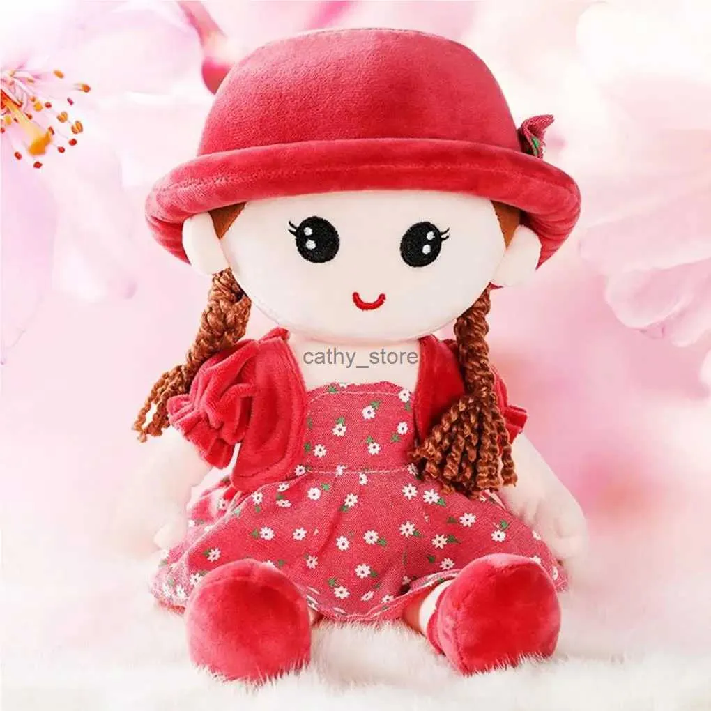 Plush Dolls Baby Girl Rag Doll kochanie Plush przytulne przytulne spanie partnera Dzieci Dekoracja sypialni dla dzieci