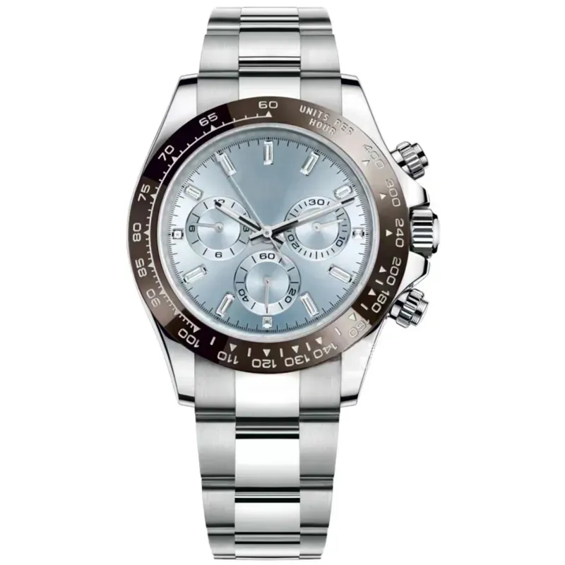 Luxury automatic watch men's watch circular multi circle design Bar date fashion watch advanced movement stainless steel strap