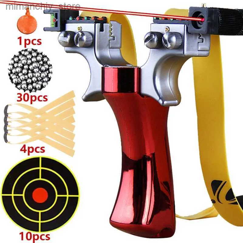 Slingshots de chasse Doub Spiral Quatre couleurs Compression rapide Slingshot Chasse en plein air Tir Élastique avec paquet d'exercices en papier cible Q231114