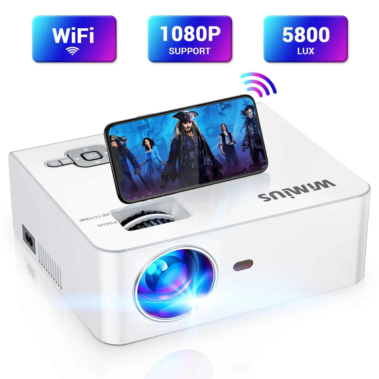 Projectors 1080P WiFi Enhanced Outdoor Wireless Video Movie Display Zoom  Phone S2 For Home Theater 230414 From Jiao10, $80.33