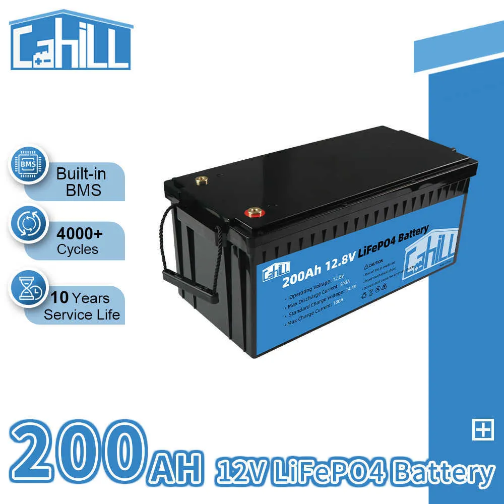 12V 200Ah LiFePO4 Battery Pack Grade A Lithium Iron Phosphate Solar