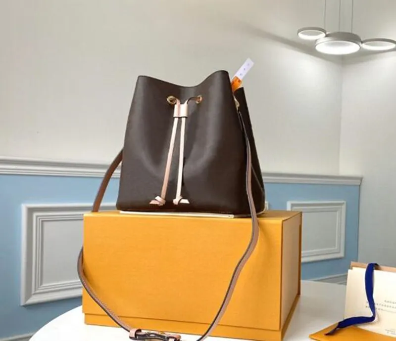 10A 미러 품질 디자이너 버킷 가방 고급 크로스 바디 백 26cm 진짜 가죽 숄더백 섬세한 넉 오프 핸드백