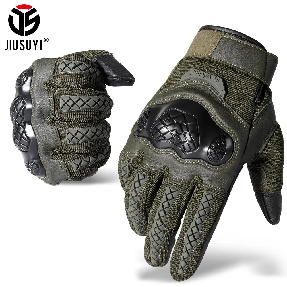 Cinco dedos Guantes Táctico Pantalla táctil Dedo completo Ejército Combate militar Paintball Airsoft Caza Tiro Antideslizante Equipo de protección Hombres 231114