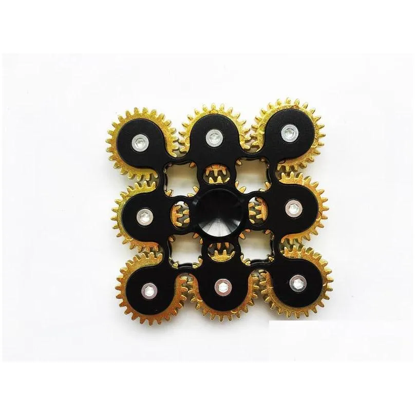 Brass Fidget Spinner With 9 Gear Hand Spinners, And Wheels Decompression  Fidget Toy For Anxiety Relief And Finger Gyro Use From Bdebaby, $10.26