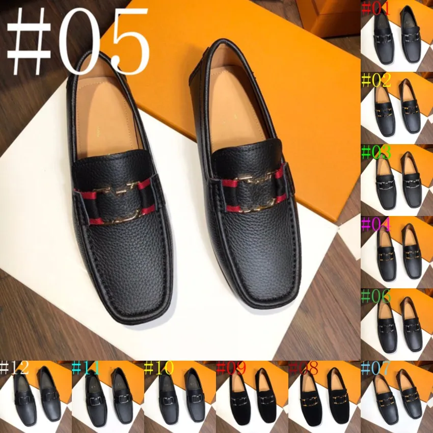 12Model Luxuriöse Designer-Männer-Loafer-Schuhe aus Leder, echte Freizeit-Loafer, Mokassins, Slip-On-Schuhe, weiche Flats, Schuhe, leicht, zum Fahren, 38–47