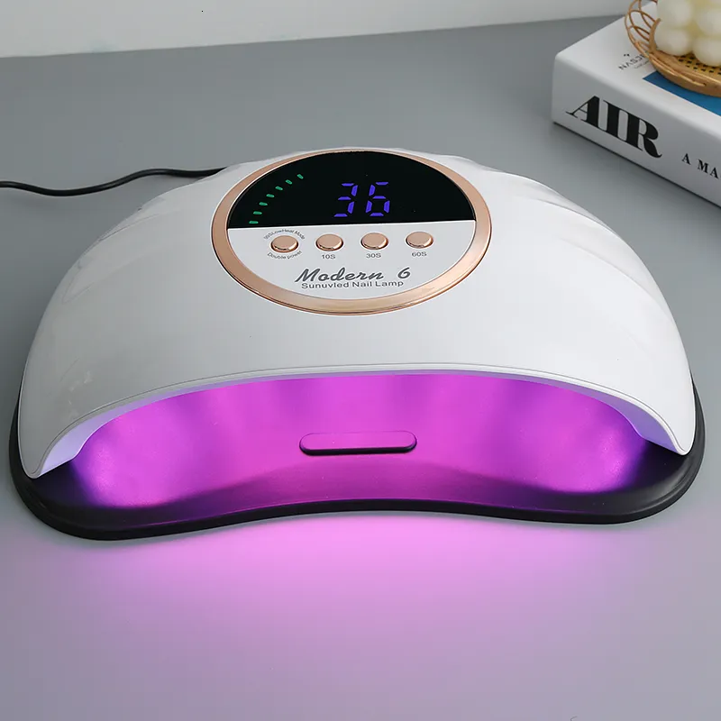 Secadores de unhas 69LEDS Lâmpada de unha LED de alta potência UV para secagem Gel Polish Driser com lâmpada UV de tela LCD para Manicure Salon 230414