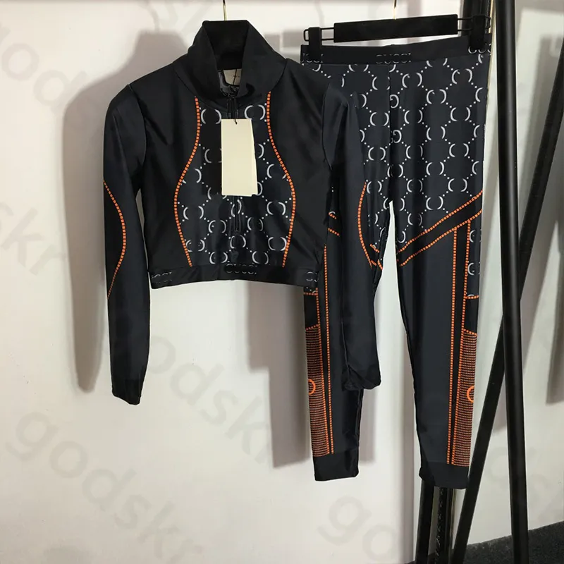 Luxury Women Yoga Set Printed Long Sleeve Tracksuit Fashion Sportswear Arc Tracksuits Fitness Align Pant Sportwear Gym Wear Clothing