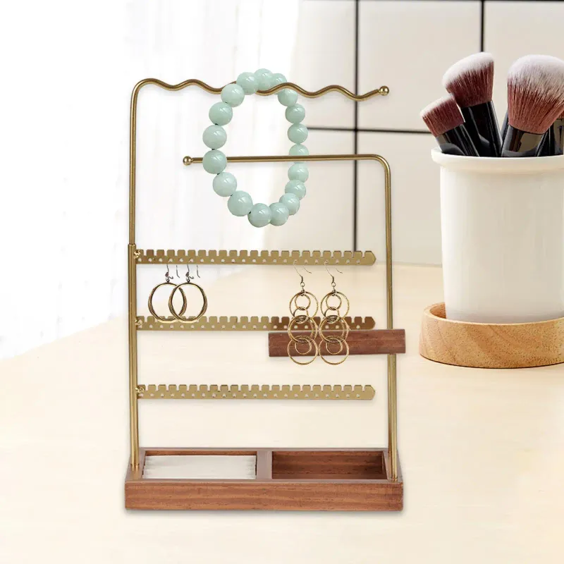 Sieradenzakjes Organizer Stand Opbergrek Desktop Toren Armband Display Voor Oorbellen Ringen Hangers Showcase