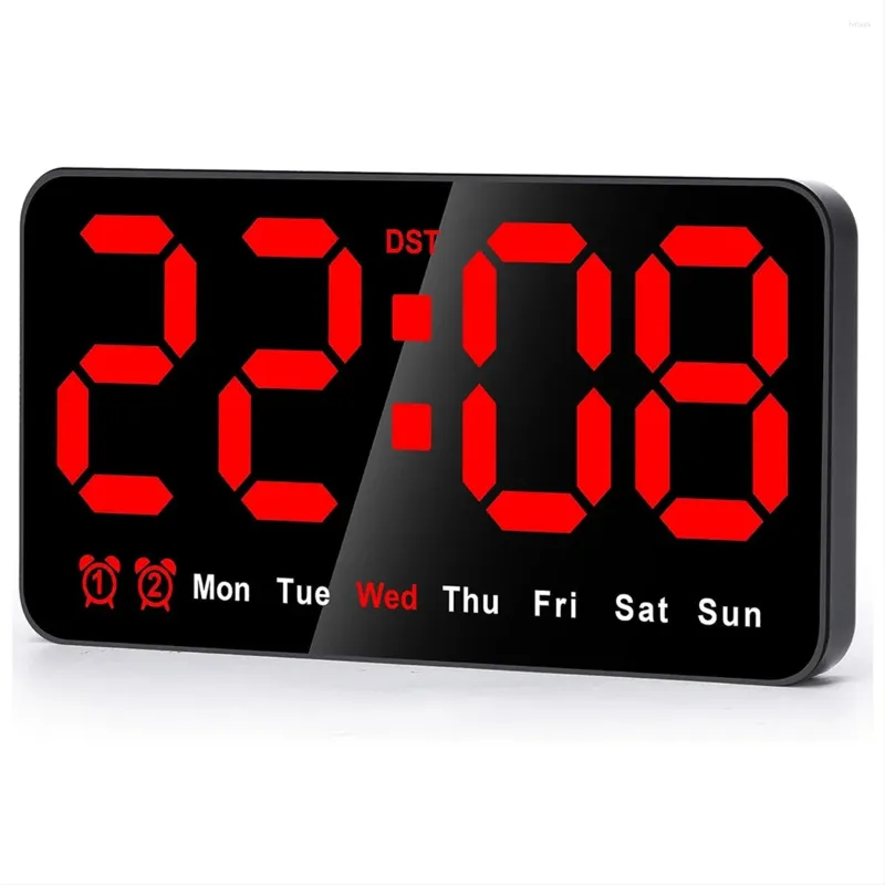 Wall Clocks Digital Clock 9Inch LED Clock(Red)