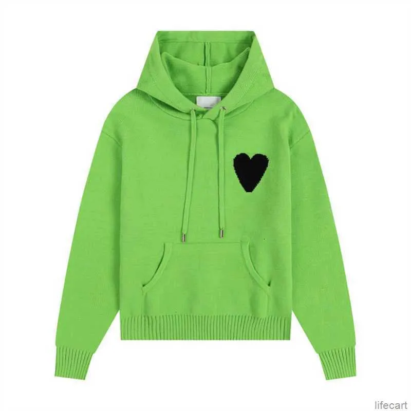 AmisWeater Pull Knited Swater Am Hoary Am I Paris Hooded Pullover Men Men Women Casual Blushirts Amiparis Coeur Heart Love Wzorka potu skoczek amis isvj