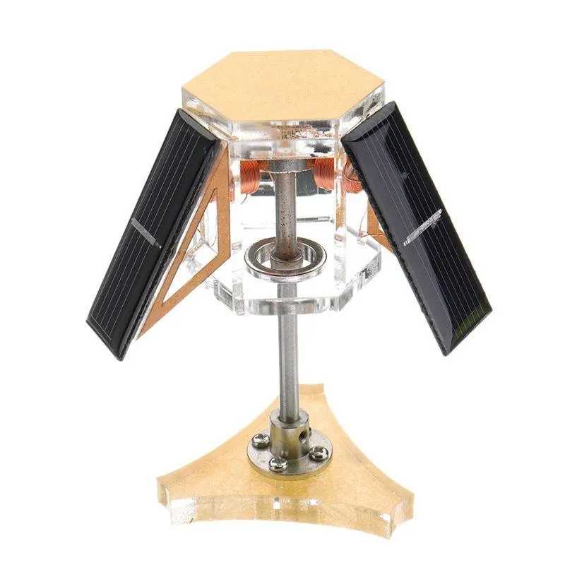 thumbnail image 2 of Magnetic Levitating Solar Motor DIY Kit – Mendocino Educational Model 300-1500rpm 2 of 5