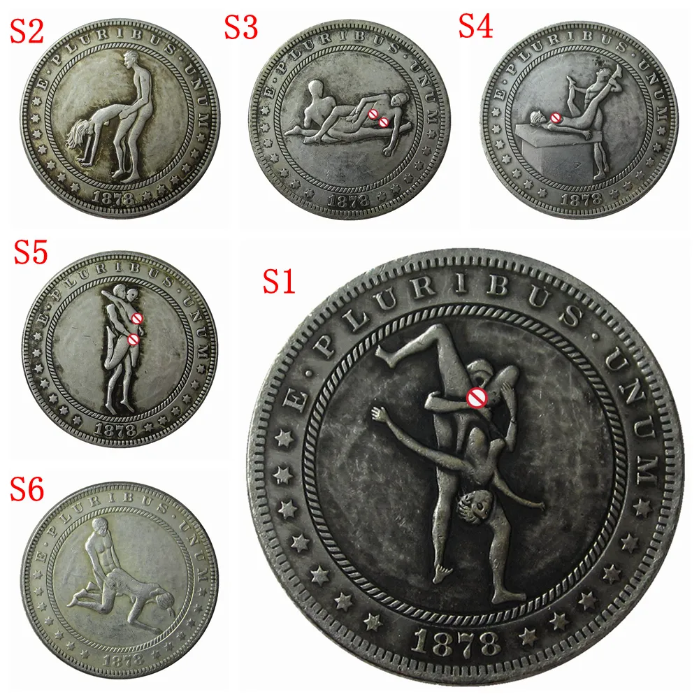 1878-CC Sexy Hobo Coins USA Morgan Dollar Hand gesneden ambachten kopie COINS MINDEN Metal Crafts Speciale geschenken