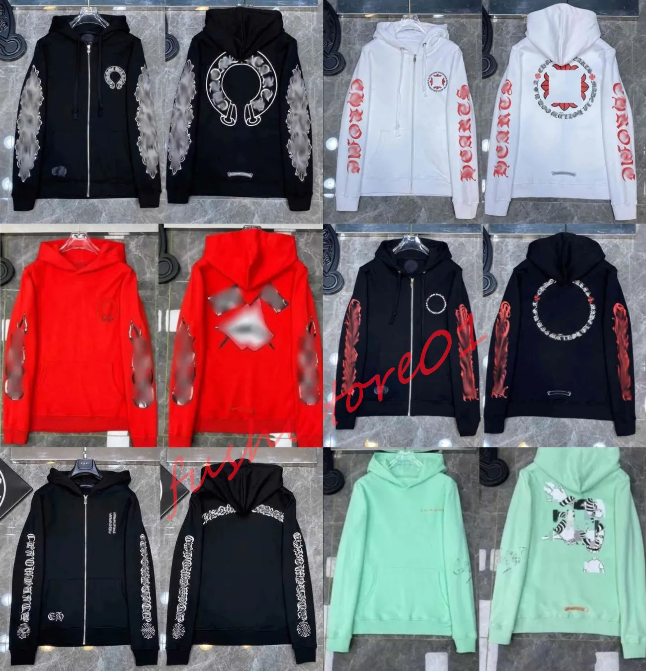 Designers Mens Hoodies Camisetas Mangas Compridas Camisetas Moda Cromos Camisa Top Designers Letra Em Relevo Sânscrito Cruz Padrão Coração Tees Chromees Hearts 19 9RB