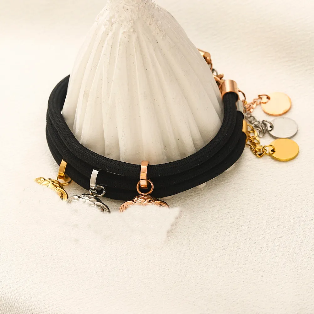 Leather cord medusa bracelet clearance