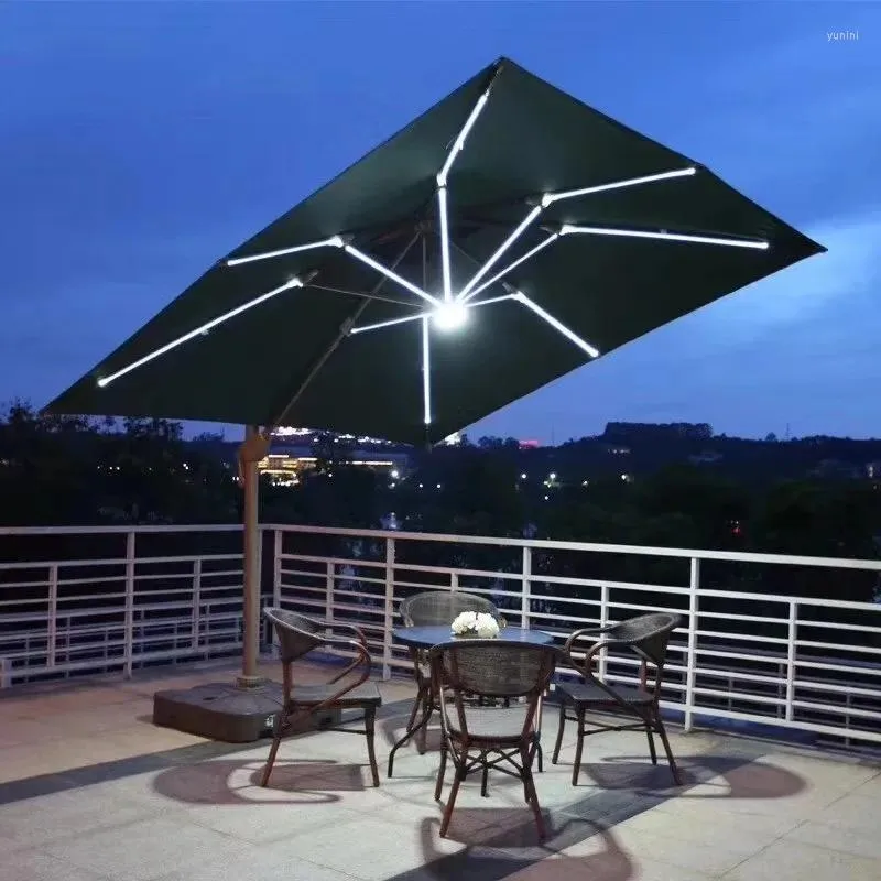 Şemsiye açık güneş şemsiye bahçe reklamı Led güneş kremi plaj boş zaman avlusu pavilion roman