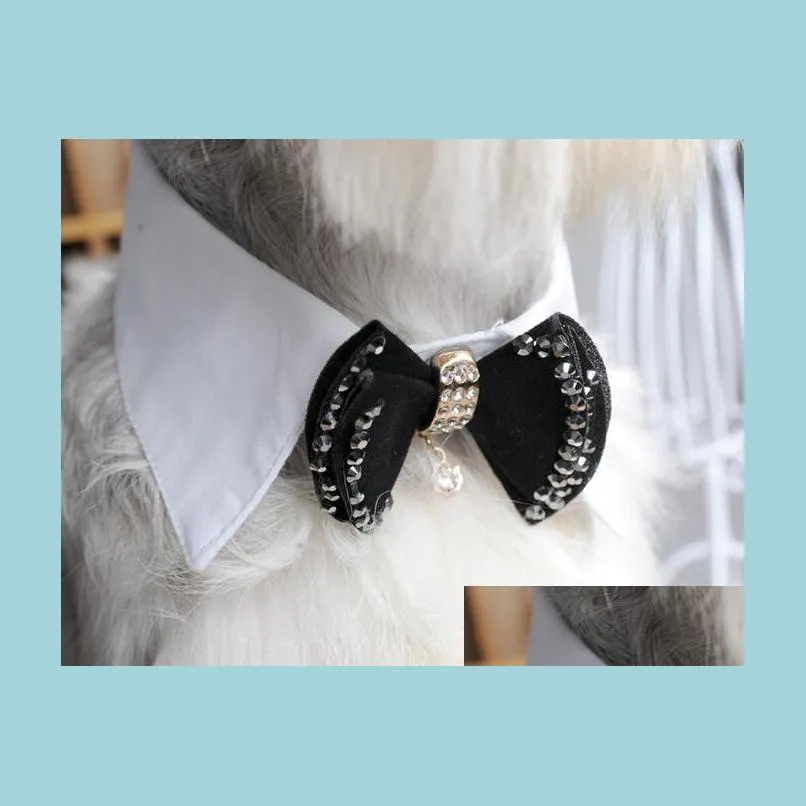 Hundehalsbänder, Leinen, cooles Haustier, Katze, Bowknot, Krawattenhalsband, Zubehör, Weihnachtsgeschenke, 5 Designs, Drop Delivery, Hausgarten, Dhzit