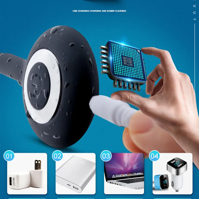 Jouets pour adultes 10 vitesses vibrateur urétral USB prise de cathéter vibrant prise d'urètre Insertion urètre sonnant Di_voghion.com