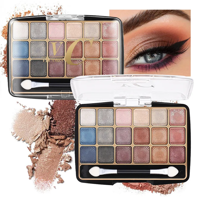 Piękno nowe 18 kolorowy Pearl From Flash Ckseshadow Paleta Smoky Makeup Spawy