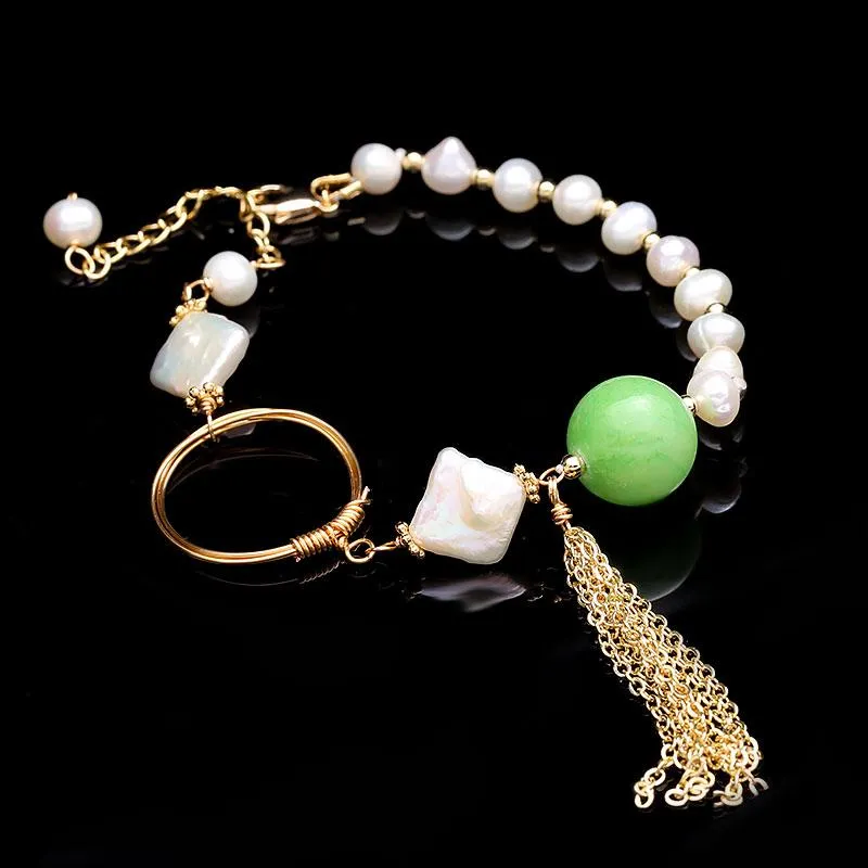 Strand Pearls Bracelet Simple Style Generous French Sense Of Luxury. Baroque Vintage Beaded Strands