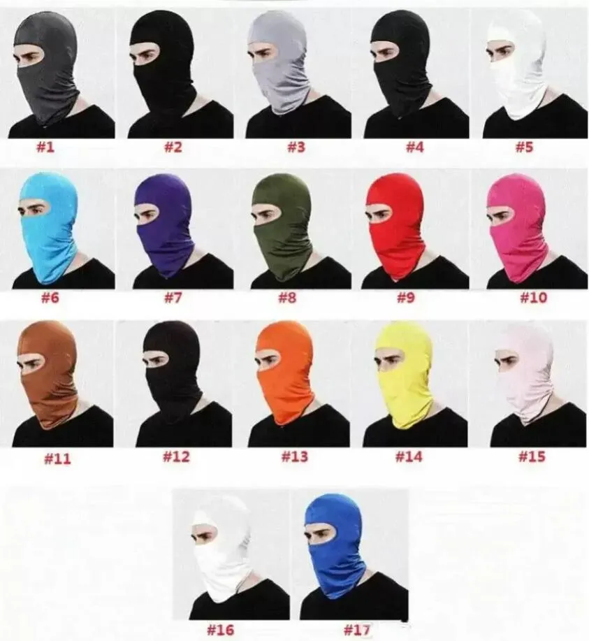 Bisiklet Motosiklet Yüz Maskesi Açık Hava Spor Kaputu Tam Kapak Yüz Maskesi Balaclava Yaz Güneş Roteksiyon Boyun Scraf Binicilik Headgear FY7040 1114