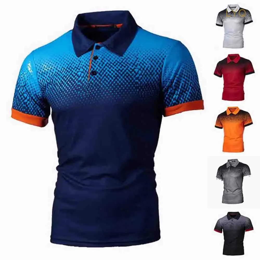 Polos pour hommes été T-shirts décontractés hommes polos à manches courtes respirant affaires mode T-Shirt mâle Golf pull vêtements