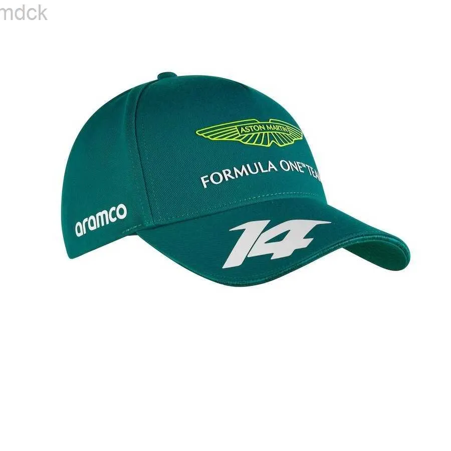 Ball Caps 2023 Aston Martin F1 Alonso Cap Formula One Accessories Hat Men and Women Green Fan Supporter