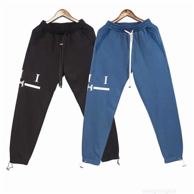 Lysc Erkek Sonbahar Tasarımcısı Joggers Long Pants Swearpant Jogging Yansıtıcı Sıradan Sweatpantss-Xl1