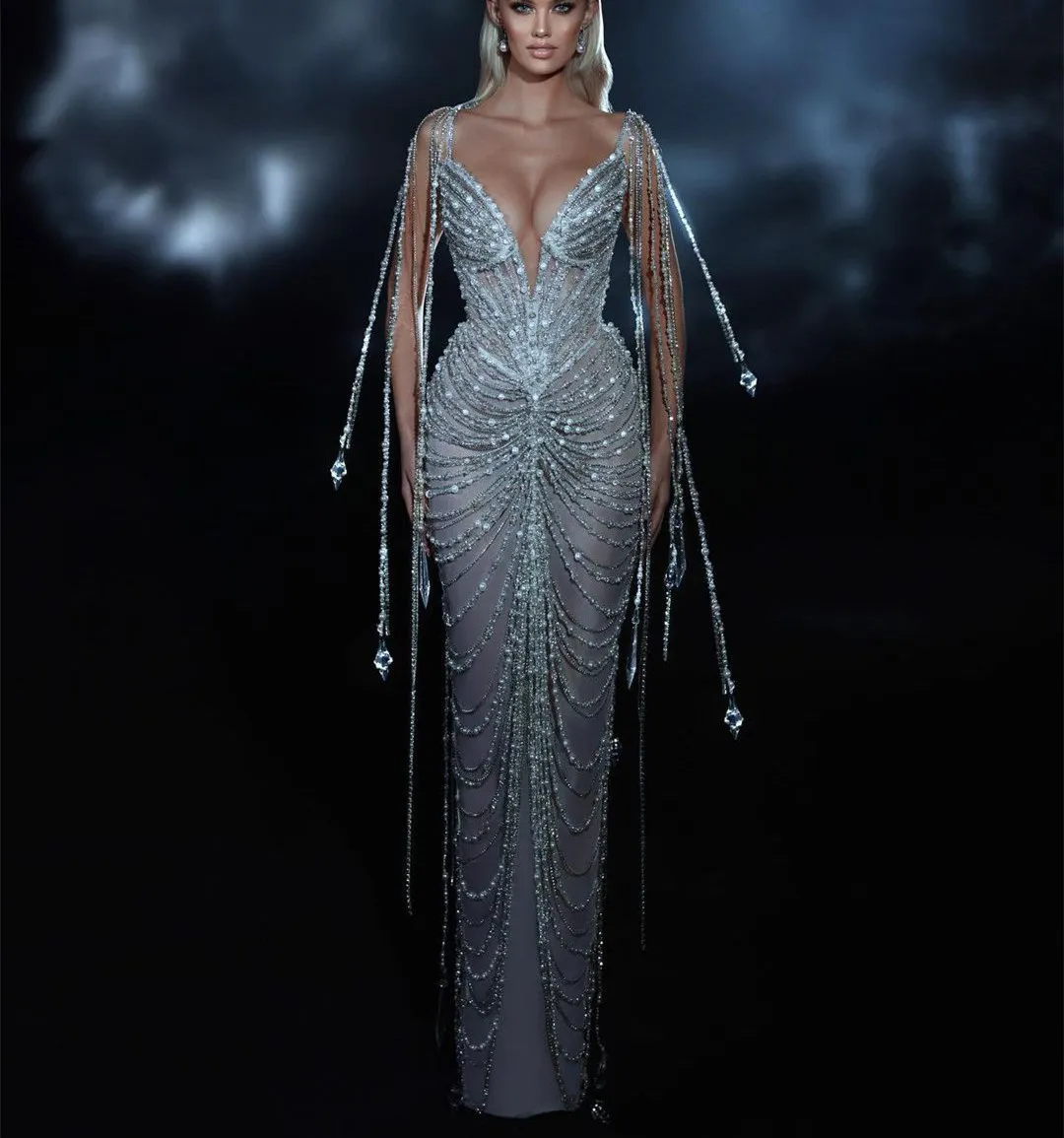 Sexy Sleeveless Mermaid Classy Prom Dress main image 0