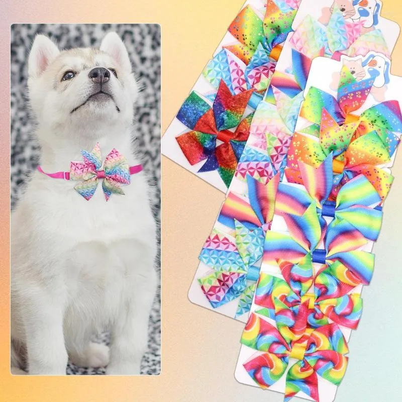 Hondenkleding Pet Bowties Decorate Puppy Bow Ties Strijfassen Kraag Verstelbaar Cat Product voor Samll-Middle Dogs Levers Accessoires