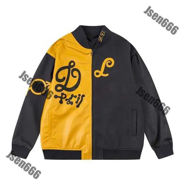 Varsity Jacket Designer Biker Jacket Beisebol Varsity Jacket Mens Jaquetas para Homens Carta Costura Bordado Outono e Inverno Solto Casaco Causal LZL1