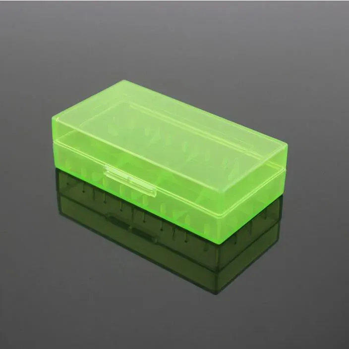 Portable Carrying Boxes 18650 Battery Case Storage Acrylic Box Colorful Plastic Safety cases for 18650 16340 Battery