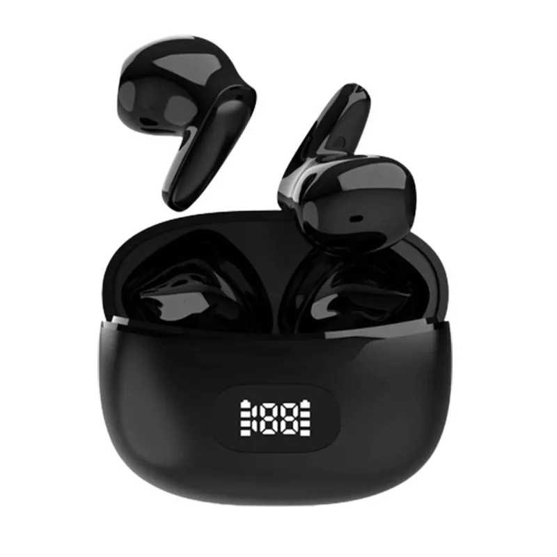 Mini-Kopfhörer, kabellos, Bluetooth, TWS, Apple-Headset, Stereo, Geräuschunterdrückung, Gaming, Musik, wasserdicht, LED-Anzeige, Esports-Manschette, In-Ear-Ohrhörer, Weiß