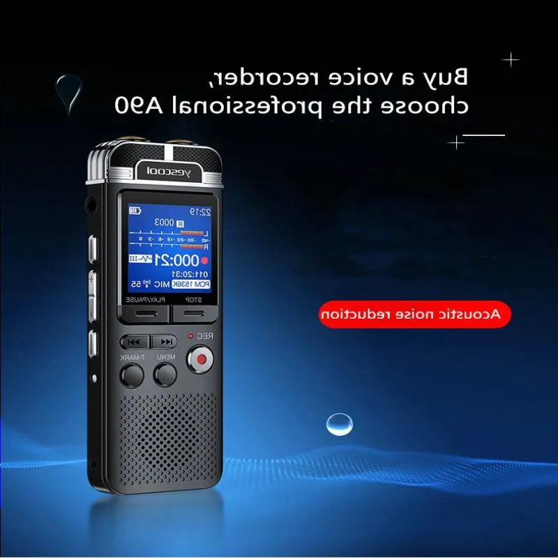 Livraison gratuite Dictaphone professionnel activé par la voix mini stylo enregistreur vocal numérique 8 Go enregistrement PCM double micro denoise lecteur MP3 HIFI Dclk