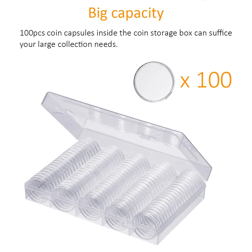 1 Pcs Coin Storage Box Commemorative Coin Collection Protection Square Box  Holder Coin Collection Supplies HomeStorage Box - AliExpress