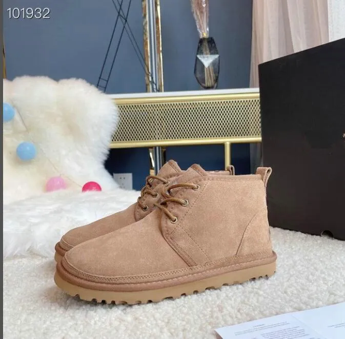 Nya Australien Tasman stövlar mocka Shearling Platform tofflor Skor Winter Sheepskin Snow Boot Designer Fur Slides Classic Ultra Mini Womens Ankel Booties h