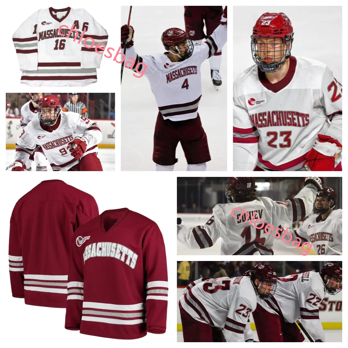 Personalizado NCAA 16 Cale Makar Massachusetts Minutemen Hockey Jersey