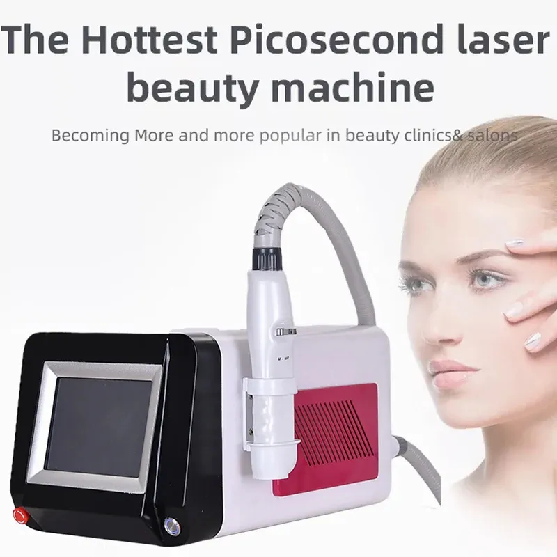 2024 PORTABLE ND YAG LASER TATTOO Removal Picosecond Anti-Pigmentering Eyebrow Eyele Washing Spot Ta bort utrustning med Q Switch