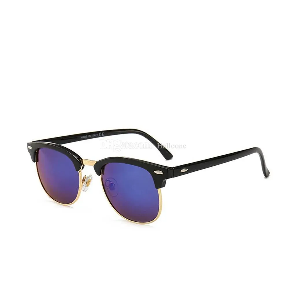 A112 Designer Qualité En Gros Haute Lunettes de Soleil pour Hommes Femmes Vintage Demi-Métal Cadre Mode Lunettes de Soleil Polarisées Lunettes UV400 wi